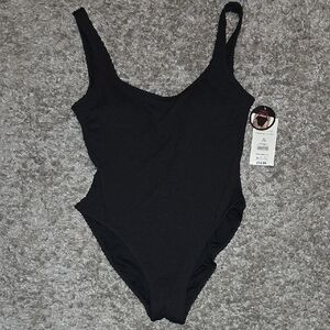 Black One-Piece Swimsuit